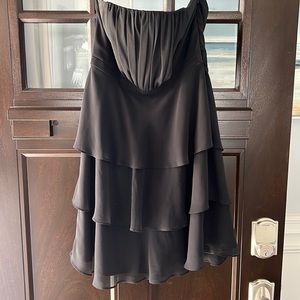 Cocktail strapless black dress